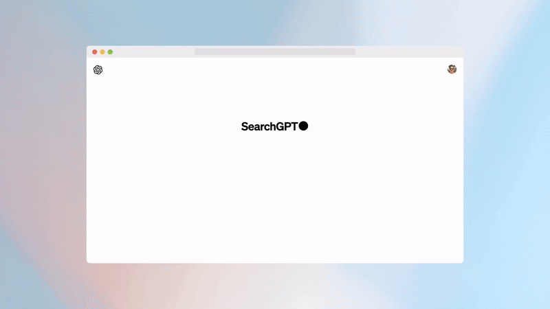 OpenAI SearchGPT Demo