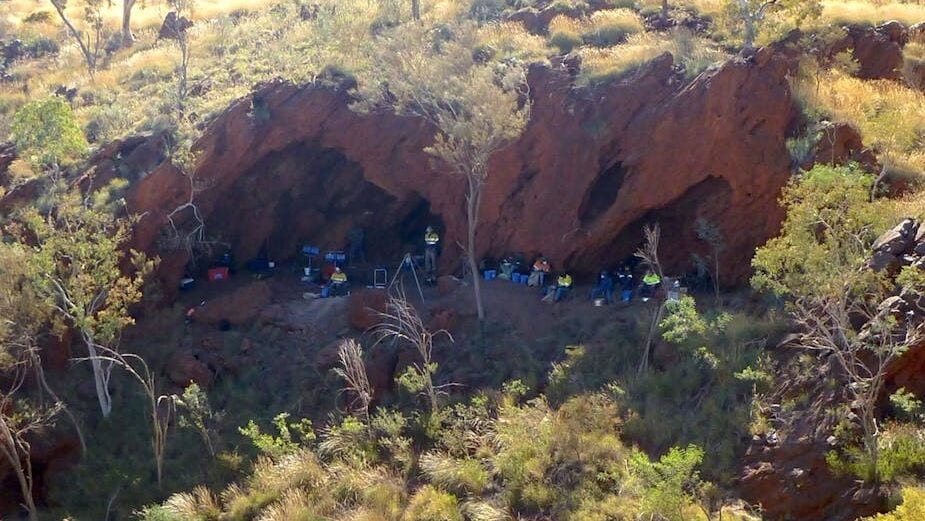 The excavation team at Juukan Gorge in 2014.