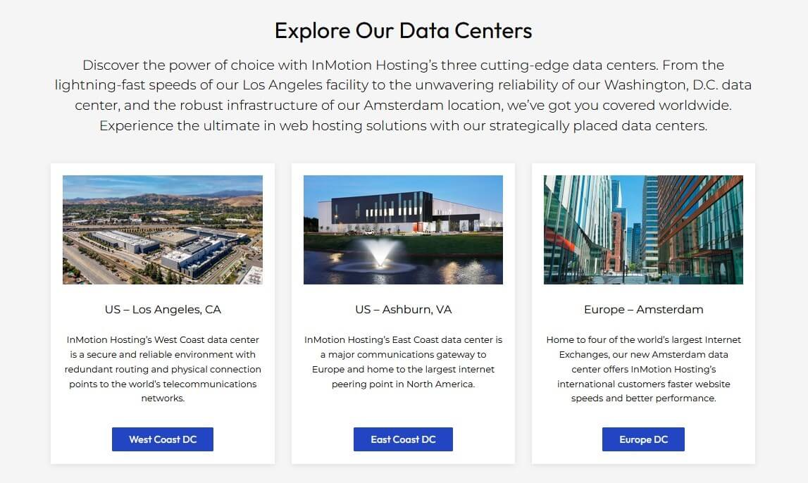 Inmotion Hosting Data Centers