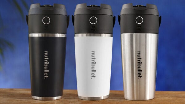 Nutribullet Flip in Black, White, and Silver