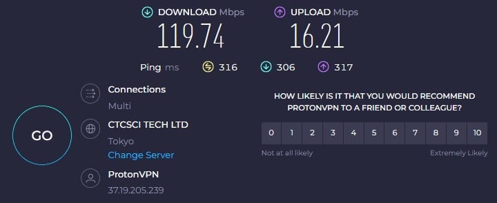 Proton Vpn Japan Speed